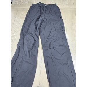 REI Elements E1 Rain Pant Youth Large Black Waterproof Shell Zip Ankle K40S
